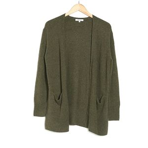 Madewell Olive Green Kent Cardigan